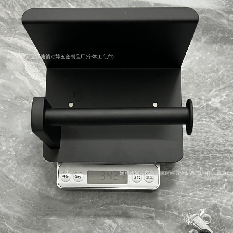 Stainless Steel Tissue Holder Roll Paper Holder Toilet Paper Holder Non-Perforated Tissue Holder Mobile Phone Rack El Project - Image 3
